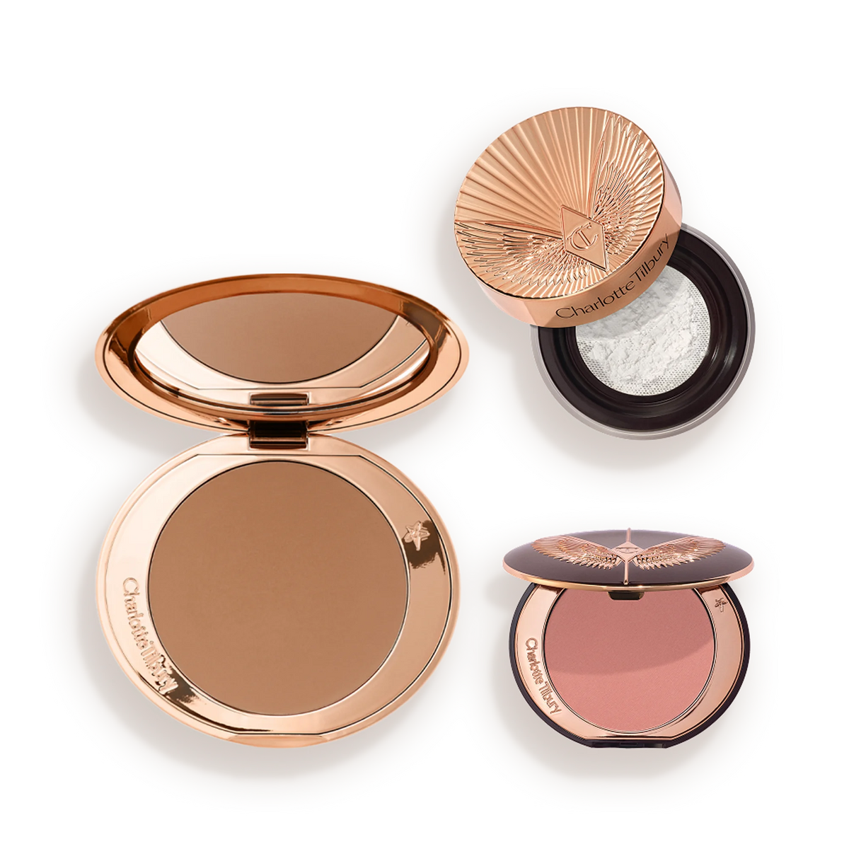 AIRBRUSH FLAWLESS BLUR, BRONZE + BLUSH TRIO Face Kit