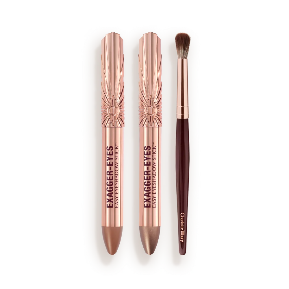 Exagger-Eyes Easy Eyeshadow Stick & Blender Brush Kit Eye Kit